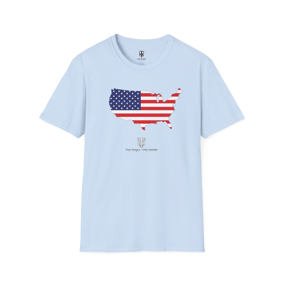 THK USA Flag Map T-Shirt