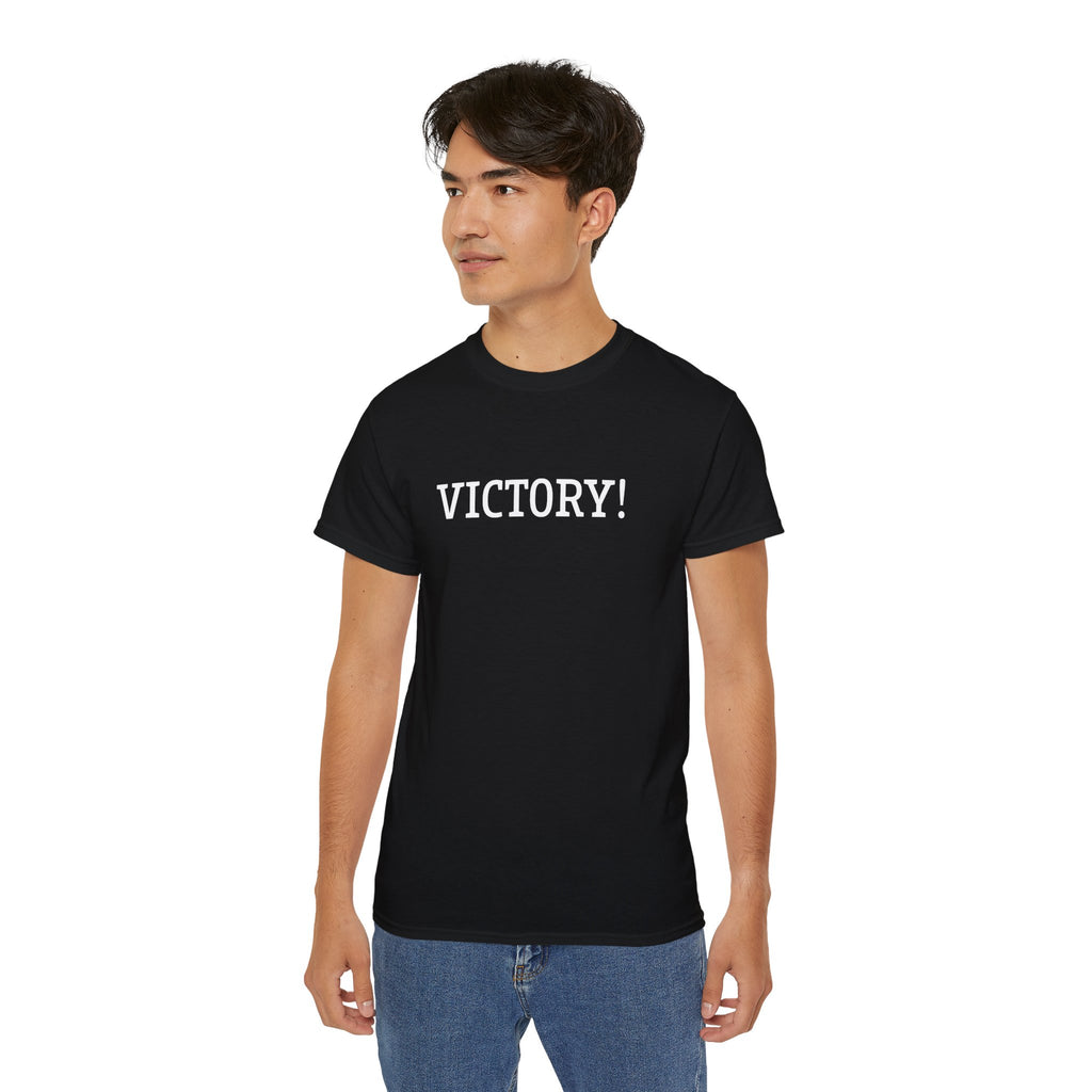Victory! Graphic Tee - Bold Motivational Cotton T-Shirt