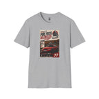 Racing Poster T-Shirt — "Pure Focus. Relentless." Vintage Car Graphic