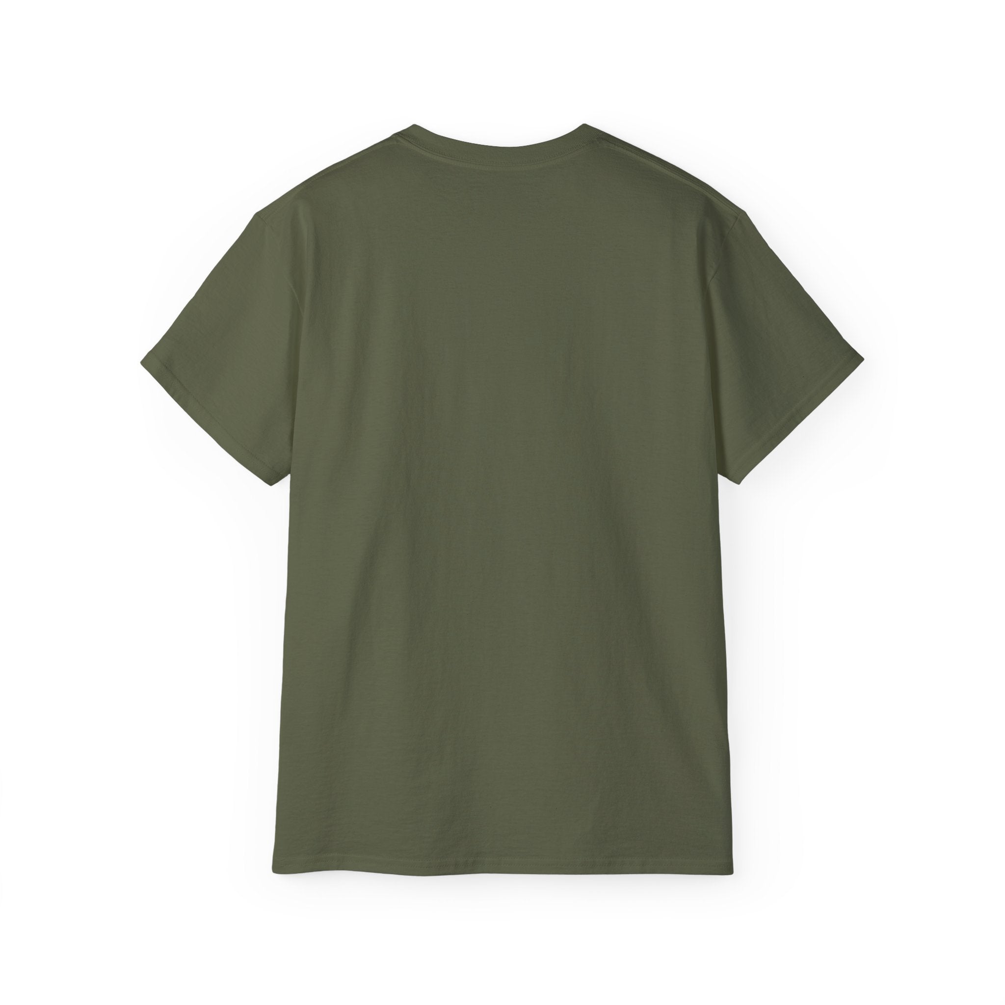 Shield Monogram Tee — Elegant Metallic Initials Graphic T-Shirt