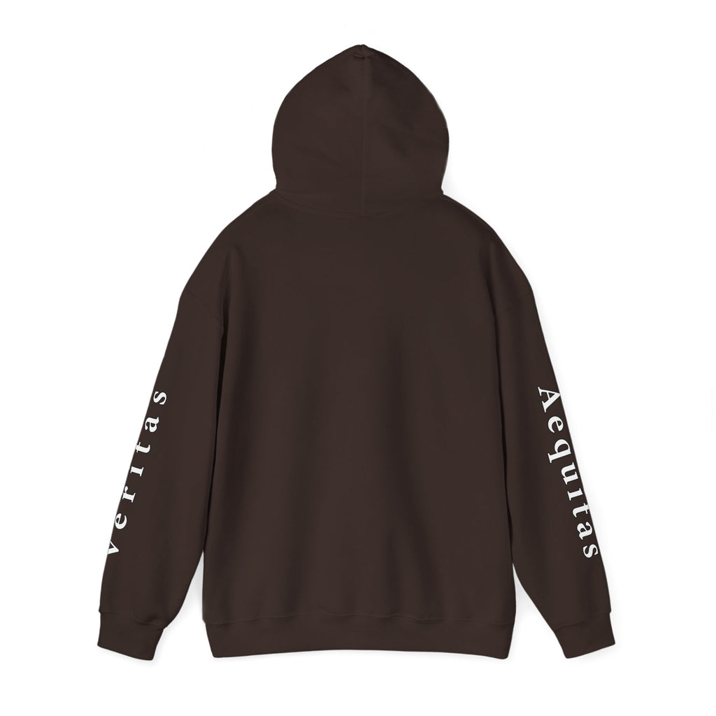 Veritas Aequitas "In Nomine Patris, et Filii, et Spiritus Sancti" Sleeve Scripture Pullover