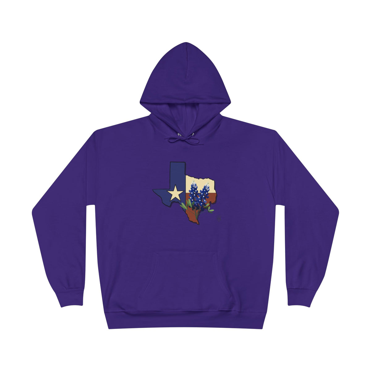 Texas State Hoodie with Bluebonnet & Lone Star