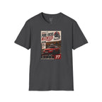 Racing Poster T-Shirt — "Pure Focus. Relentless." Vintage Car Graphic