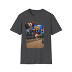 Houston Comic Hero Graphic T-Shirt – Urban Pop Art Tee | Multiple Colors
