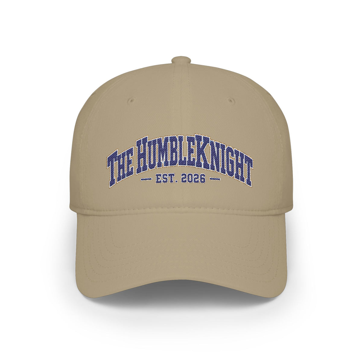 The Humble Knight Embroidered Collegiate Logo Baseball Cap