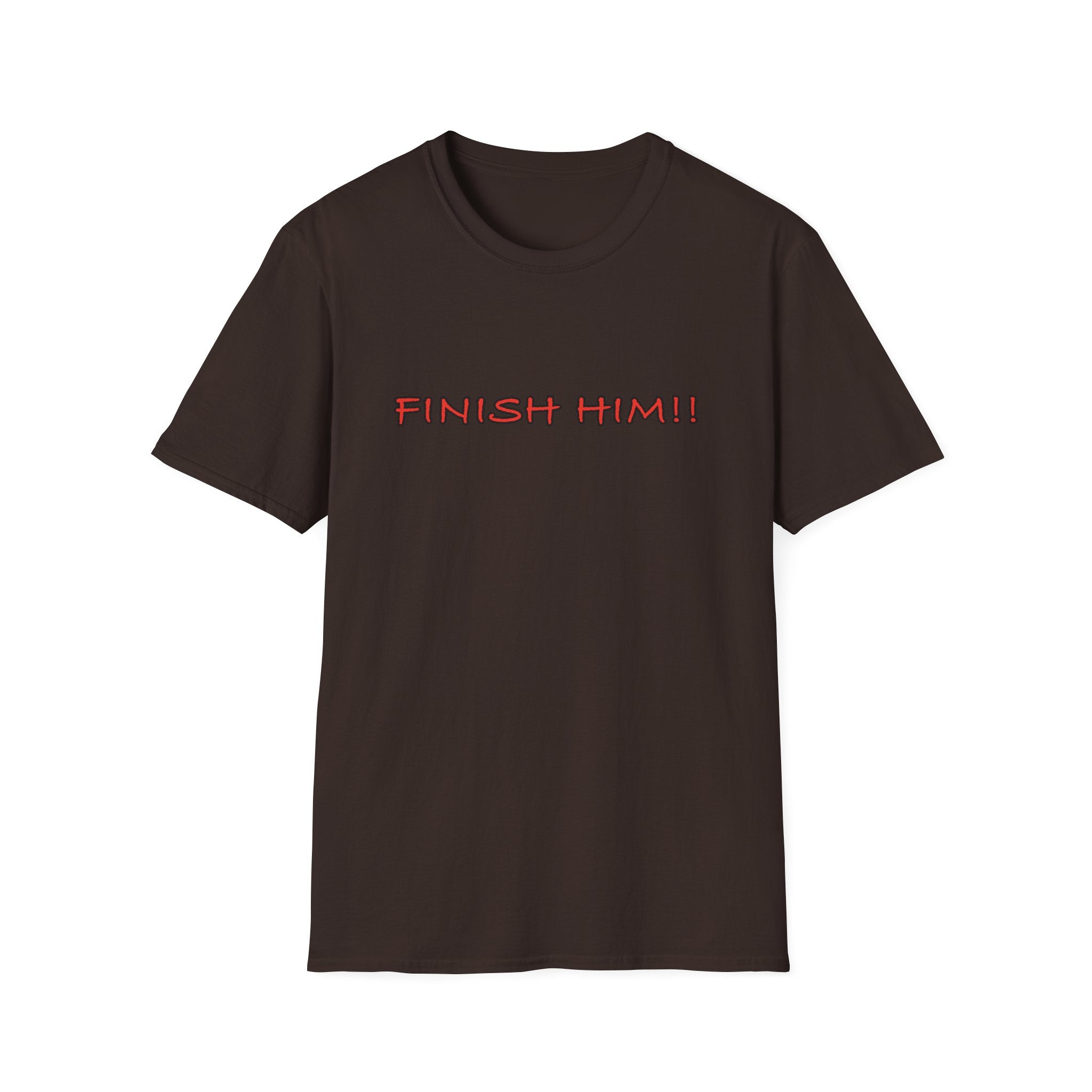 Finish Him! T-Shirt — Retro Gamer Fight Quote Tee
