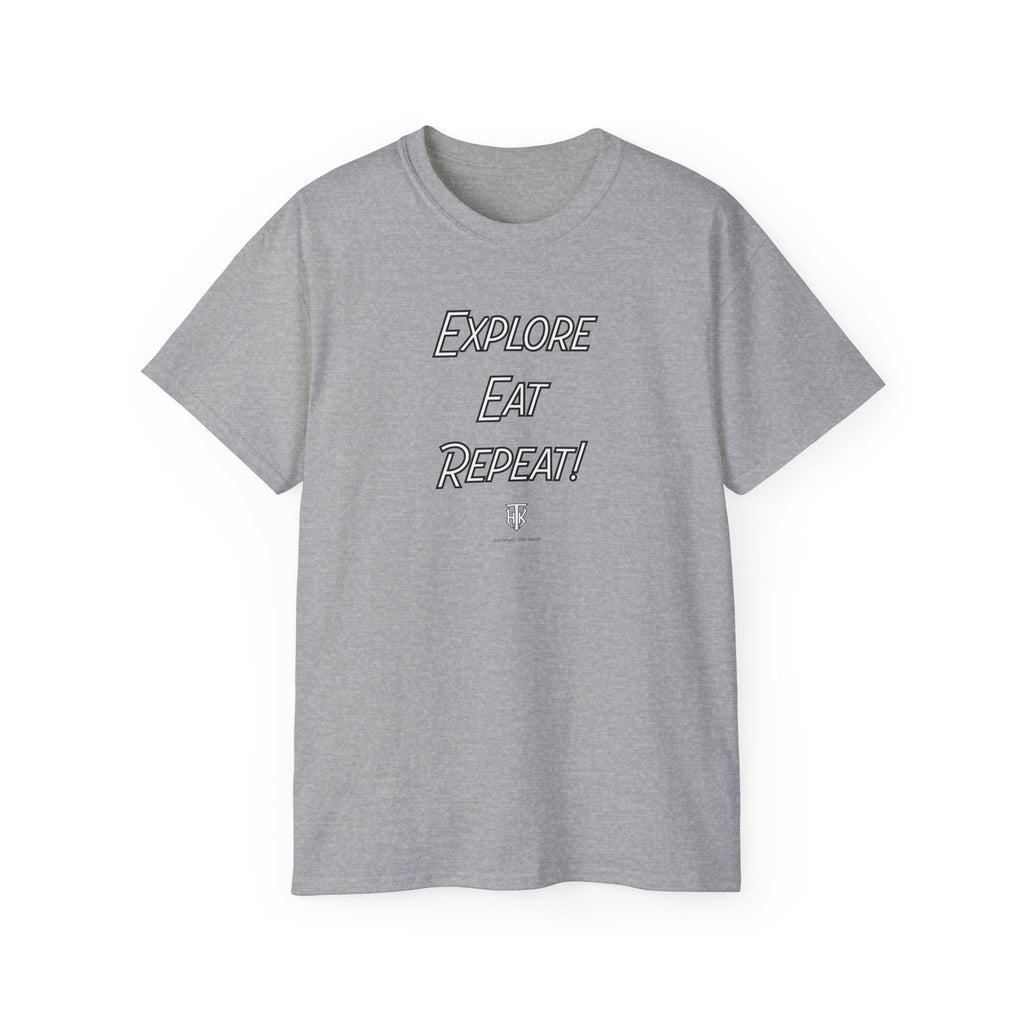 Explore Eat Repeat T-Shirt — Travel & Foodie Tee
