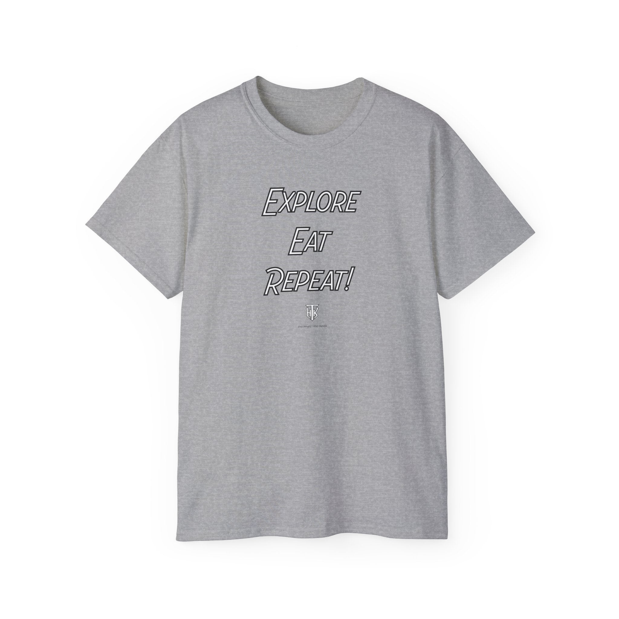 Explore Eat Repeat T-Shirt — Travel & Foodie Tee