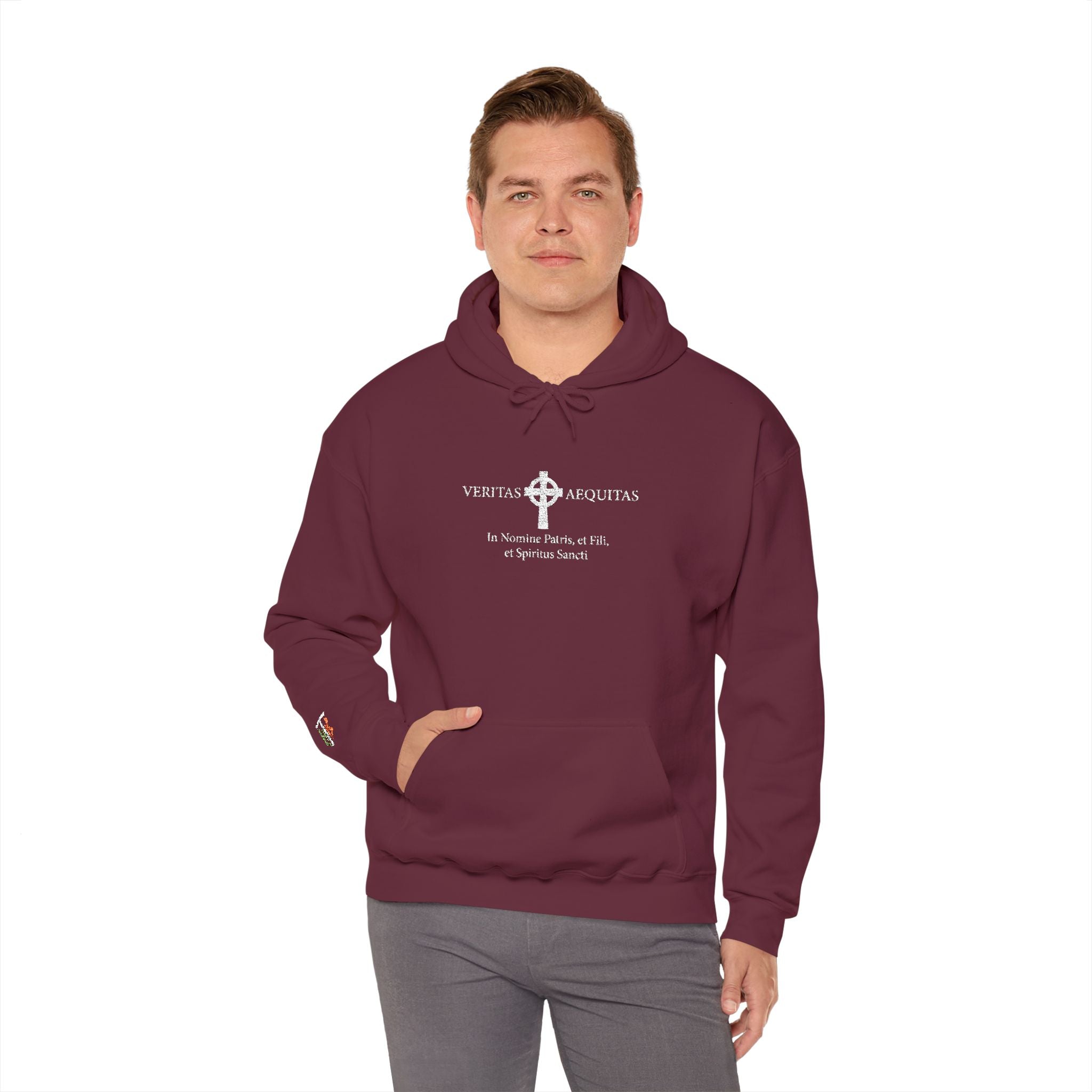 Veritas Aequitas. Embroidered Hoodie