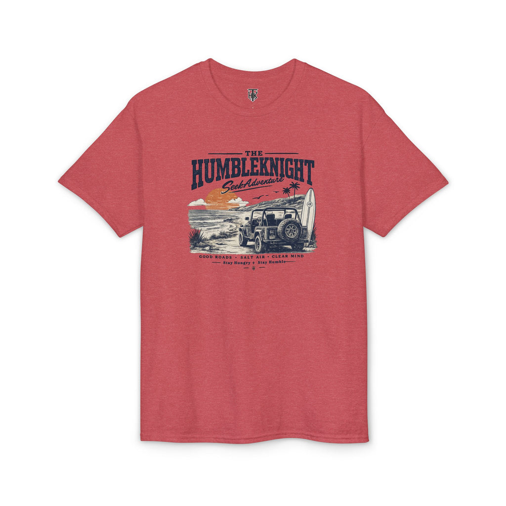 HumbleKnight Surf Jeep T-Shirt — Vintage Beach Adventure Graphic Tee