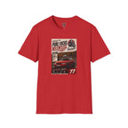 Racing Poster T-Shirt — "Pure Focus. Relentless." Vintage Car Graphic