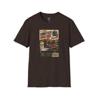 Connecticut Highlands Vintage Racing Tee — "Conn. Highlands" Retro Car Poster T-Shirt
