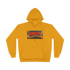 Houston Skyline Hoodie — Vintage Comic Book Design