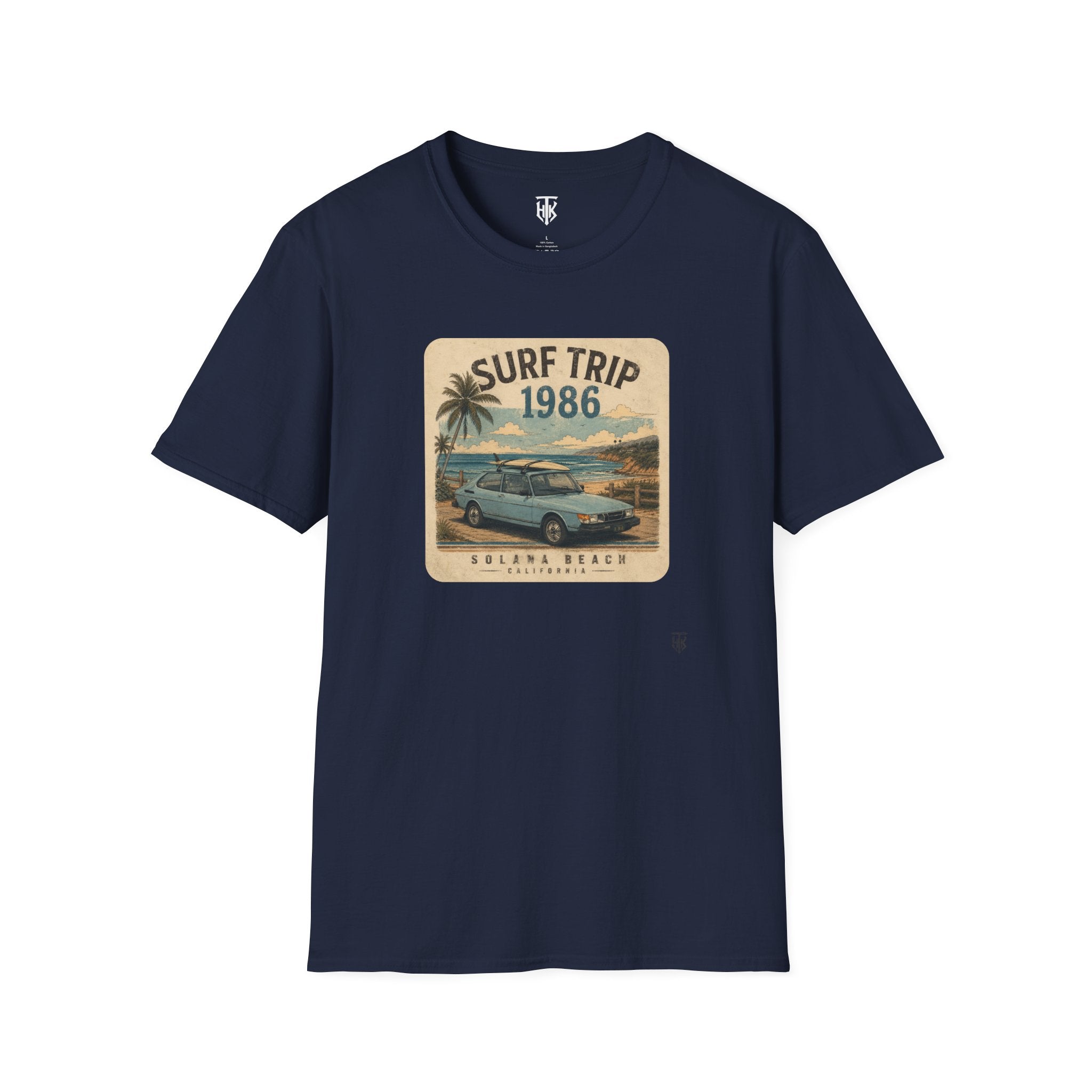 The HumbleKnight Surf Trip 1986 T-Shirt — Vintage Beach Surfboard Retro Vacation Tee