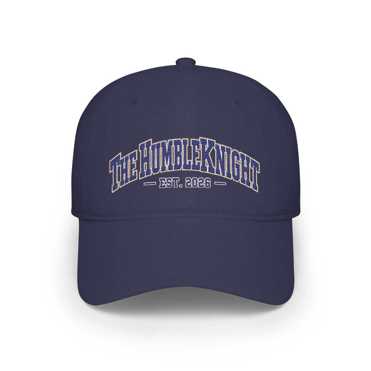 The Humble Knight Embroidered Collegiate Logo Baseball Cap