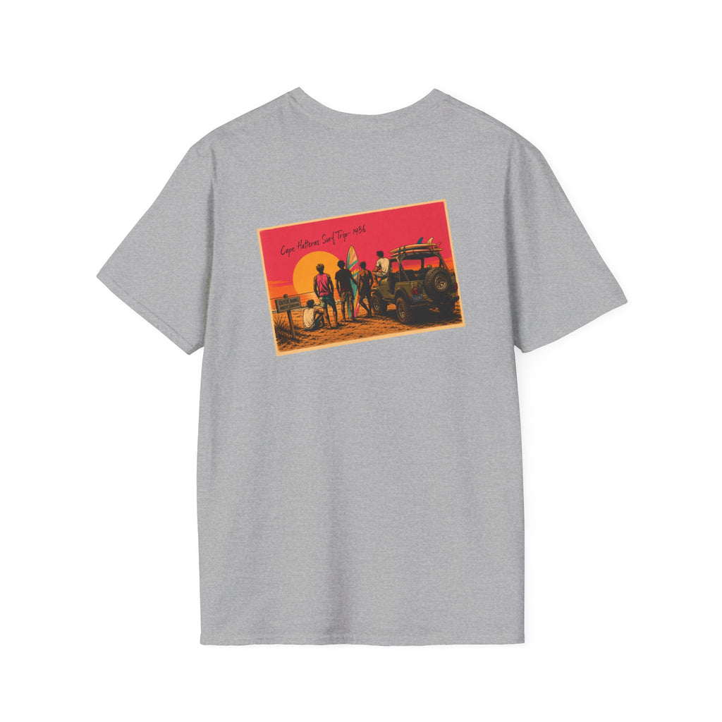 Vintage Surfing-Inspired Casual Tee