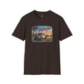 Galveston Beach Vintage T-Shirt — Texas Sunset Jeep Graphic