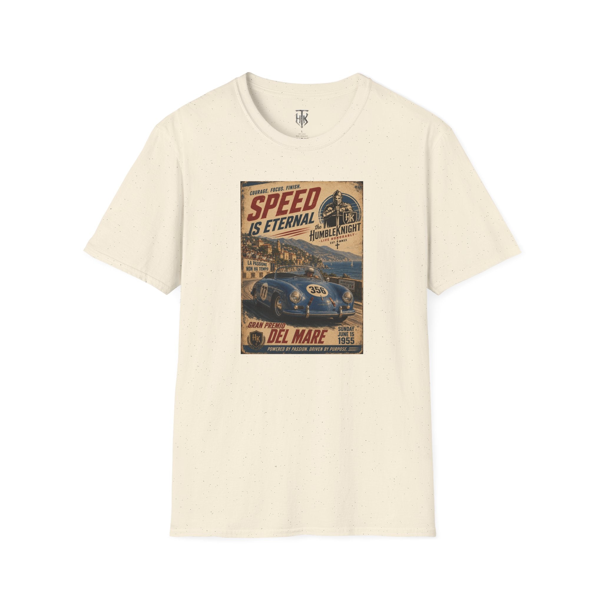 Vintage Racing T-Shirt — "Speed Is Eternal" Retro Race Car Tee