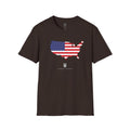 THK USA Flag Map T-Shirt