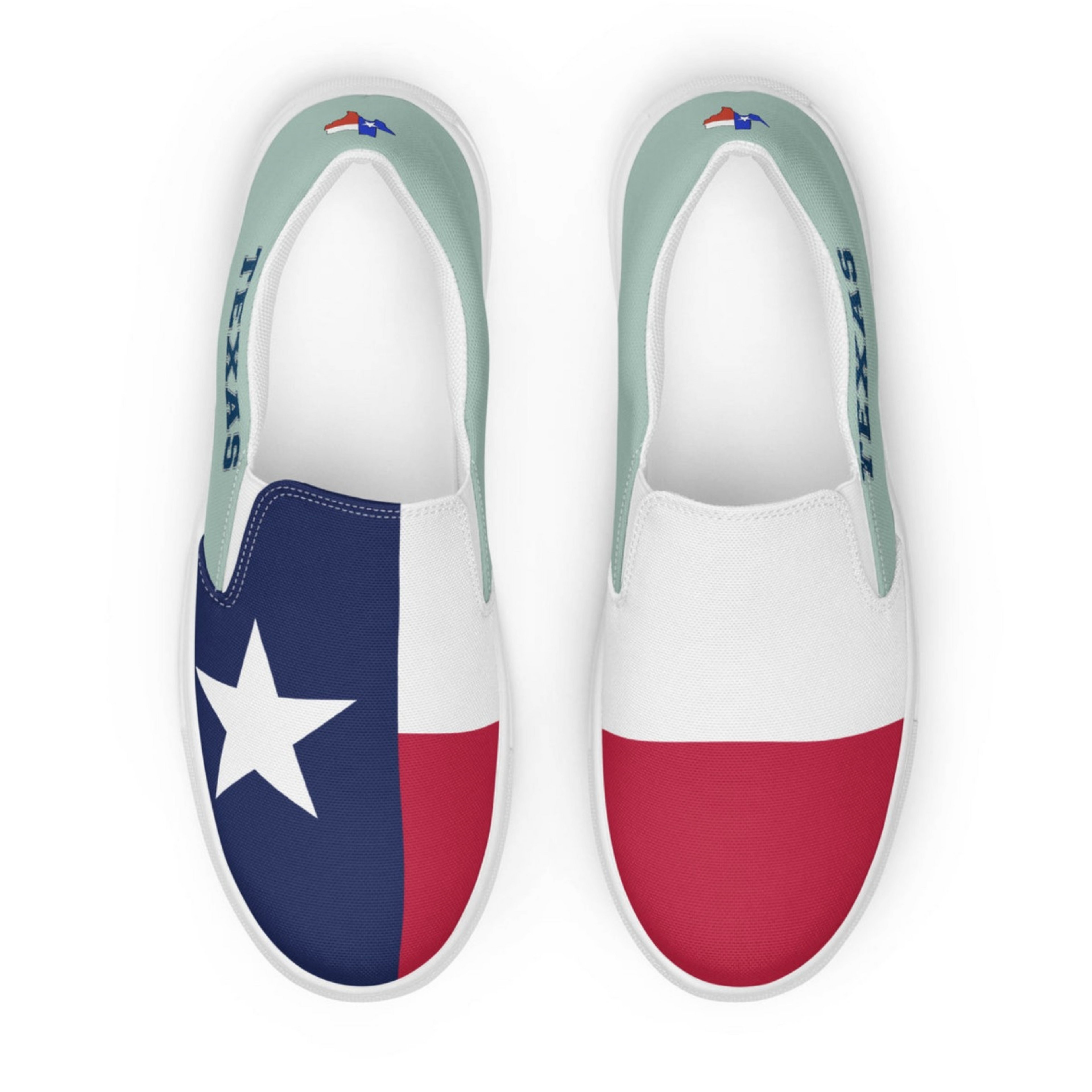Texas Flag Men’s slip-on canvas shoes